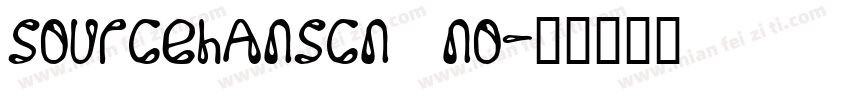sourcehanscn no字体转换